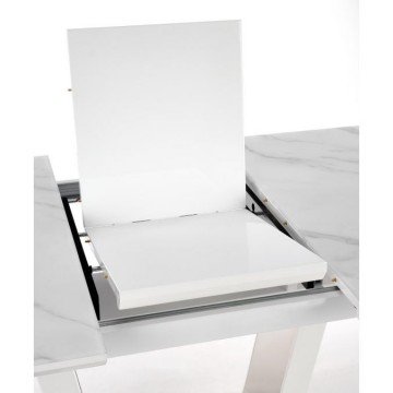 Фото7.Обідній стіл розкладний BLANCO 160 (200) x90 Halmar Білий